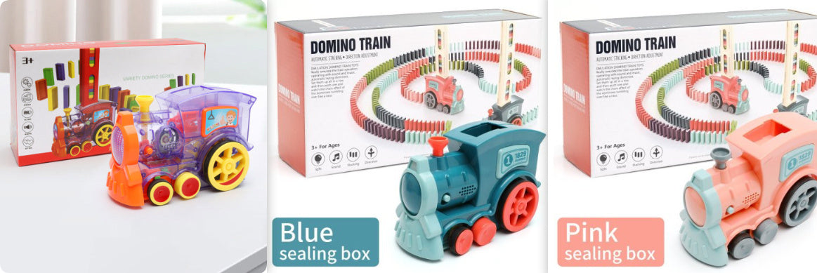 Domino Train Set for Kids – Automatic Domino Laying Educational Toy