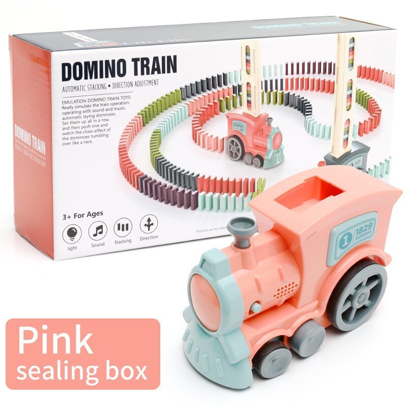 Domino Train Set for Kids – Automatic Domino Laying Educational Toy